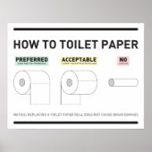 Papier voor toiletten poster (Voorkant)