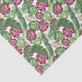 Papier voor tropisch staal en palmbladeren (Detail)