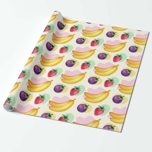 Papier voor tropische opvulling van fruit (Uitgerold)