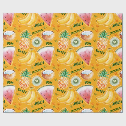 Papier voor tropische opvulling van fruit (Vlak)