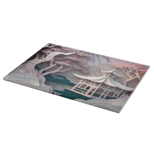 Papier voor tuimelaar Pavilion Landschap Snijplank (Hoek)