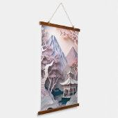 Papier voor tuinbouw in paviljoen hangend wandkleed (Gebogen)