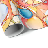 Papier voor verpakking - abstract patroon - Chic & (Rol Hoek)