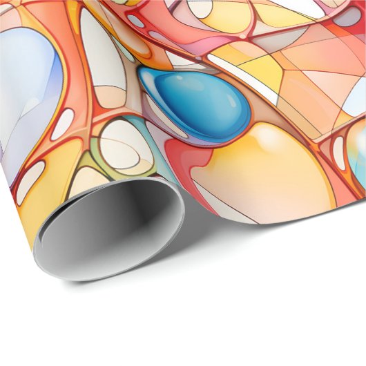 Papier voor verpakking - abstract patroon - Chic & (Rol Hoek)