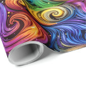 Papier voor verpakkingsdoeleinden gekleurd wervelp (Rol Hoek)