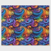 Papier voor verpakkingsdoeleinden gekleurd wervelp (Vlak)