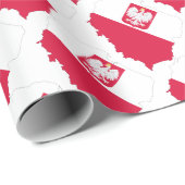 Papier voor verpakkingsdoeleinden onder Poolse vla (Rol Hoek)