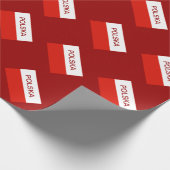 Papier voor verpakkingsdoeleinden onder Poolse vla (Hoek)