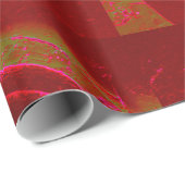papier voor verpakkingsdoeleinden van rood mandala (Rol Hoek)
