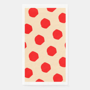Papier voor verzadigde polka-stippen Napkin Servet