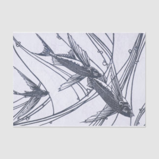 Papier voor vliegend visweefsel