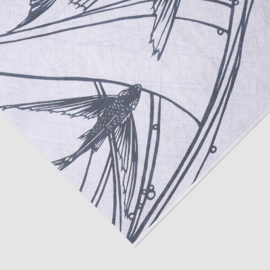 Papier voor vliegend visweefsel (Detail)