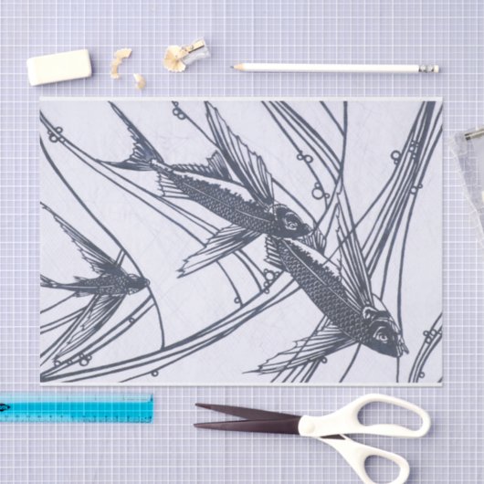 Papier voor vliegend visweefsel (Craft)