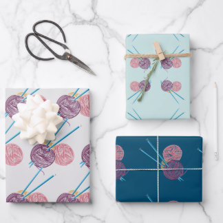 Papier voor vlotten, van garen en naalden, set van inpakpapier vel