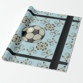 Papier voor voetbal plakbandBaby Blue 2 (Uitgerold)