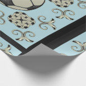 Papier voor voetbal plakbandBaby Blue 2 (Hoek)