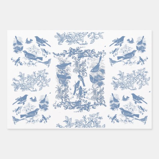 Papier voor vogeltegel inpakpapier vel (Voorkant 3)