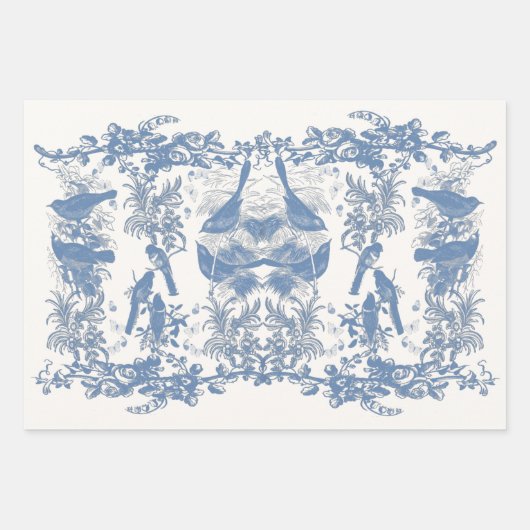 Papier voor vogeltegel inpakpapier vel (Voorkant)