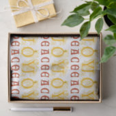 Papier voor vredes- en Joy-weefsel (Geschenk)