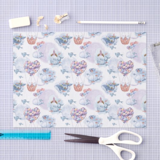 Papier voor walvissen en ballonnen (Craft)