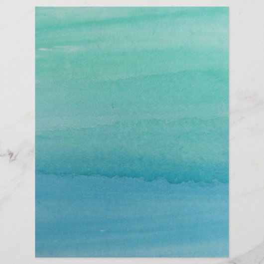 Papier voor waterverf van Aqua blue (Achterkant)