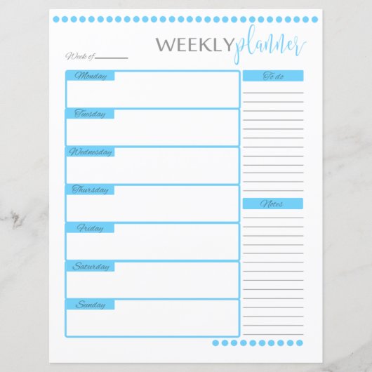 Papier voor weekmakers | Baby Blue (Voorkant)