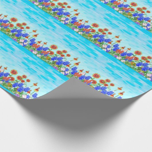 Papier voor wildbloemonmiddellijke verpakking in T (Hoek)