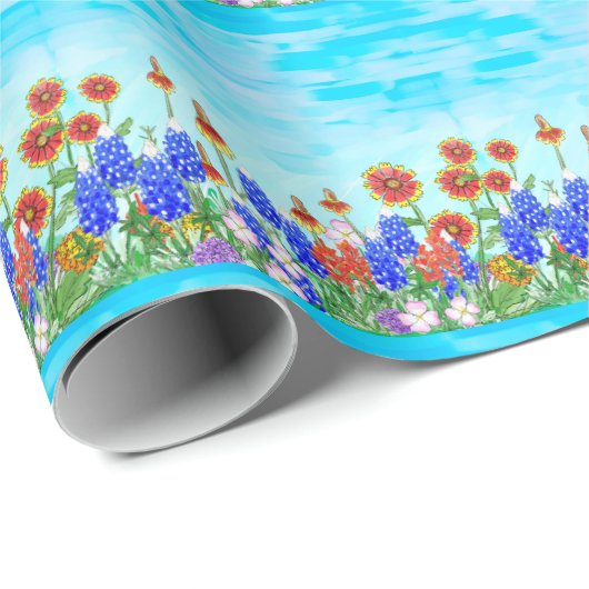 Papier voor wildbloemonmiddellijke verpakking in T (Rol Hoek)