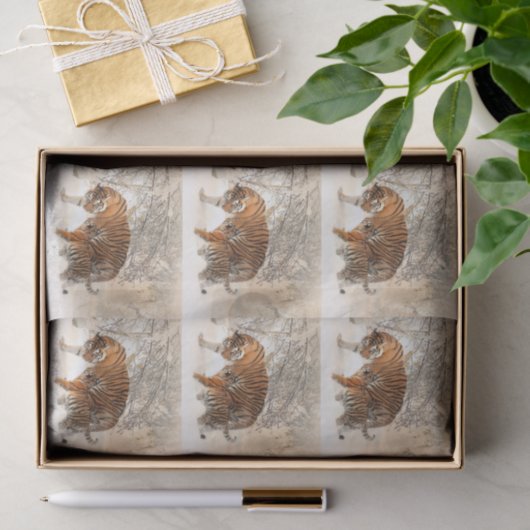 Papier voor wintertigers (Geschenk)