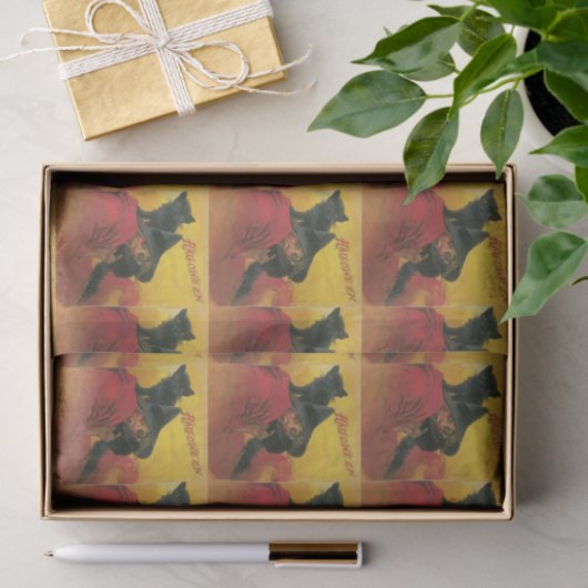 papier voor wittessie en zwart kattenpapier (Geschenk)