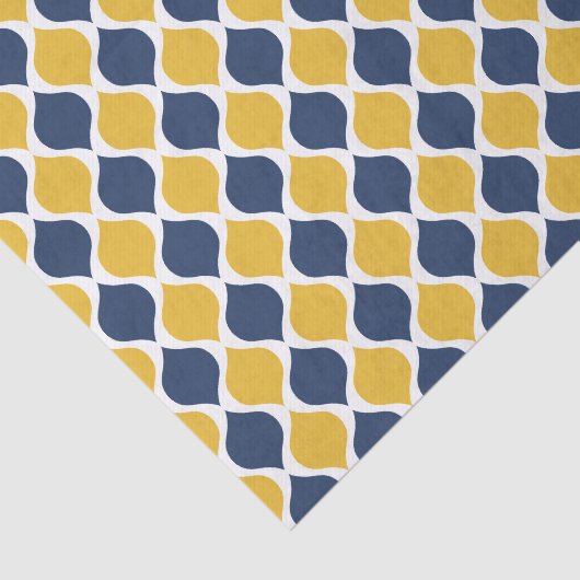 Papier voor zeemacht en geel weefsel (Detail)