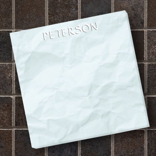 Papier voor zuigelingenblauw, gekrupt papier, op m post-it® notes