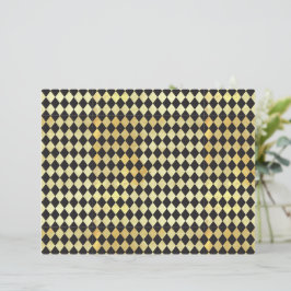 Papier voor zwaar goud- en zwarte Harlequin-scrapb