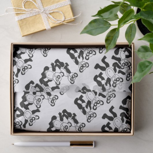 papier voor zwart - wit panda (Geschenk)