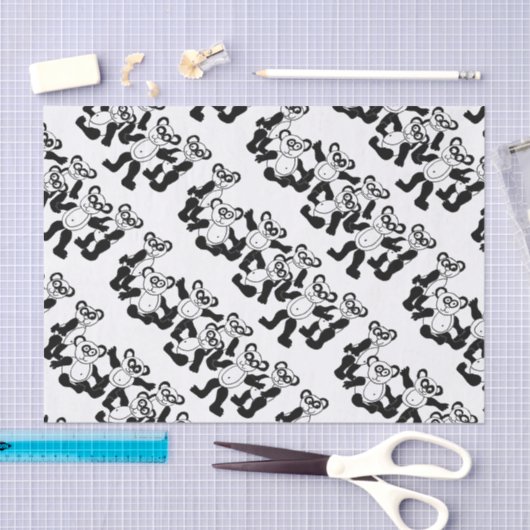 papier voor zwart - wit panda (Craft)