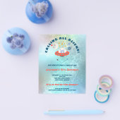 PAPIER | Vreemde 5e verjaardag Uitnodiging Flyer (Enkel)