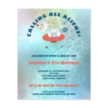 PAPIER | Vreemde 5e verjaardag Uitnodiging