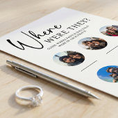 PAPIER waar waren ze bruiloft partij spel Flyer