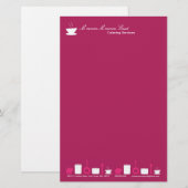 Papier - warme roze keukenkeuken (Voorkant / Achterkant)