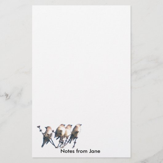 Papier - WaxWing - Noten van ... (Voorkant)