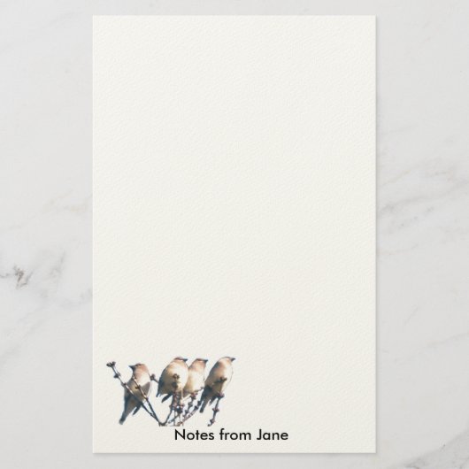 Papier - WaxWing - Noten van ... (Voorkant)