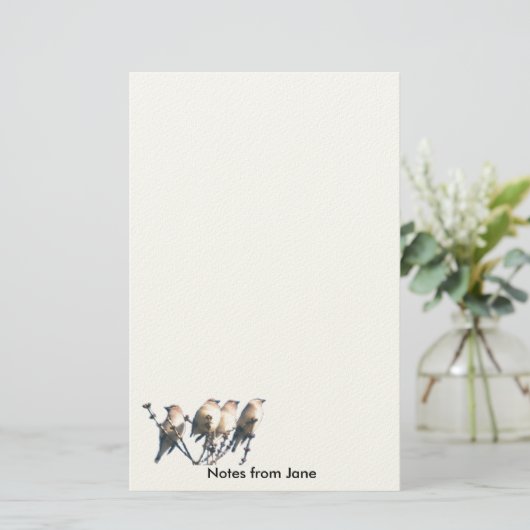 Papier - WaxWing - Noten van ... (Staand voorkant)