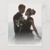 PAPIER Weddenschap Bedankt | Gothic Skull-foto Flyer (Achterkant)