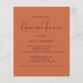 PAPIER | Weddenschap-repetitie voor diner Terracot Flyer (Voorkant)