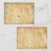  papier wervelingen tafel plaats kaart plaatskaartje (Voorkant / Achterkant)