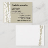 Papier White Birch Informatiekaartje (Voorkant / Achterkant)