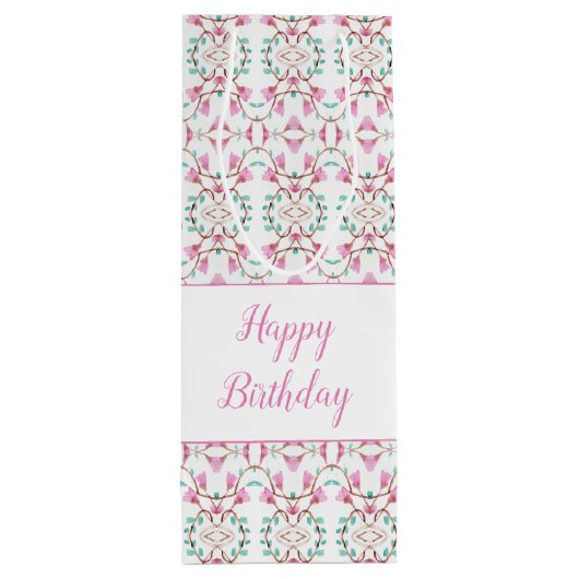 Papier Wijn Sweet Patterned Gift Bag Wijn Cadeautas (Achterkant)