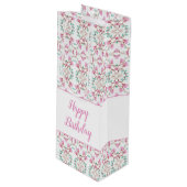 Papier Wijn Sweet Patterned Gift Bag Wijn Cadeautas (Voorkant Gekanteld)