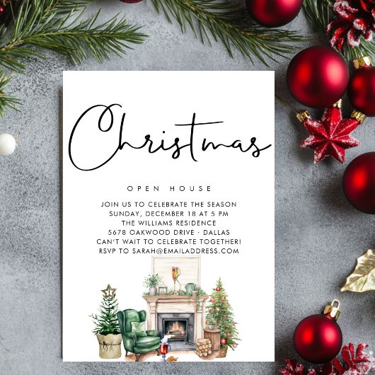 PAPIER | Winter Wonderland Kerstopen haard Kaart