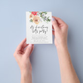 PAPIER | WinterFlorals kerstfeest uitnodigingen Flyer (Hand)